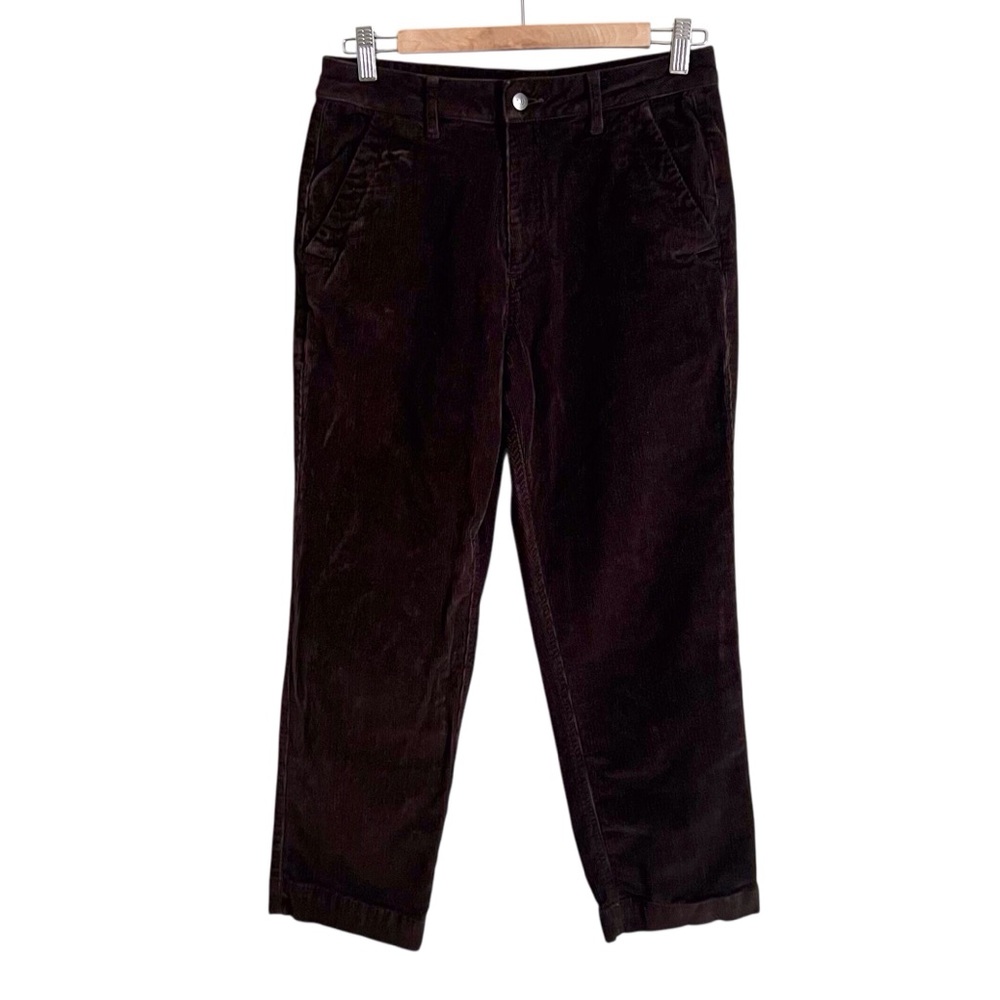 Tentree 10 Tree Straight Crop Corduroy Pants Outdoor Gorpcore Dark Brown Women 8